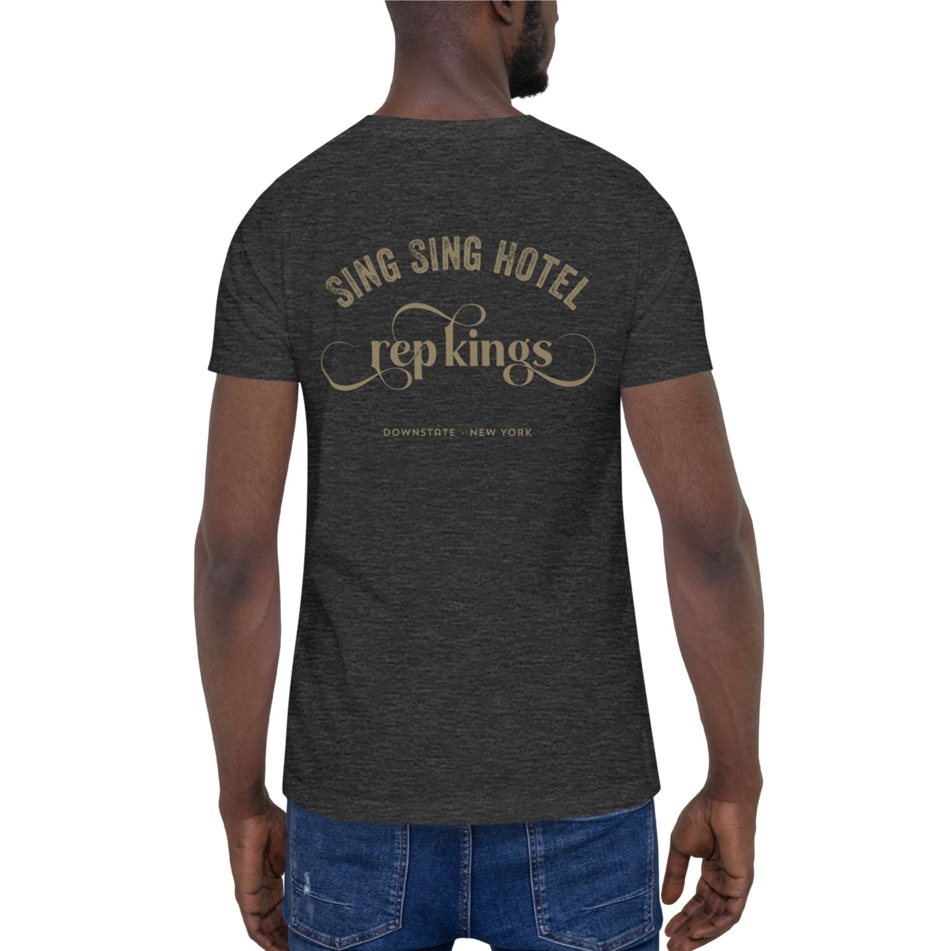 Sing Sing Hotel 013, Rep Kings, Downstate New York, Dark Grey Heather T-Shirt.